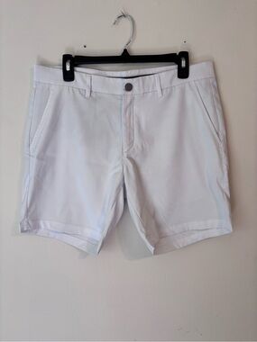 Primo Golf Men’s White Golf Shorts Size 34 | 7” Inseam Performance Stretch